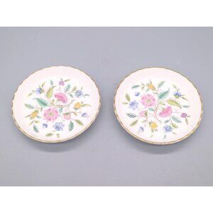 Pair of Minton Bone China Haddon Hall Coaster Trinket Dishes